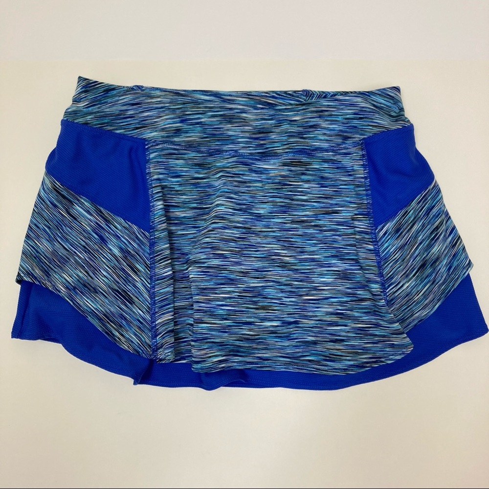 Athleta skirt tennis tiered w/ shorts blue Small